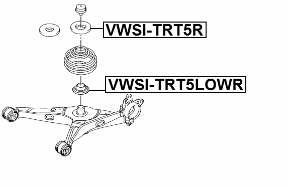 VOLKSWAGEN VWSI-TRT5LOWR Technical Schematic